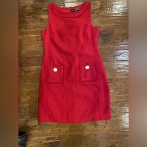Karl Lagerfeld red shift dress